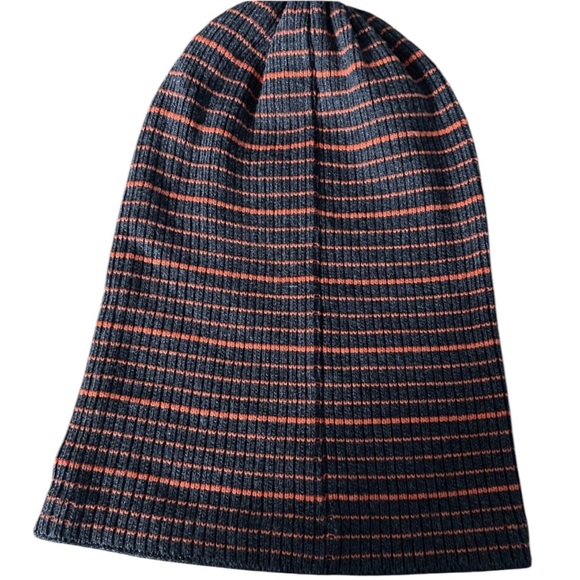 Jägermeister Beanie Cap / Hat Brown & Orange Stripe - Picture 3 of 4